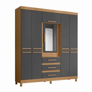 8 Door Wardrobe – Fusion Double Nature/Titanium MWBR92