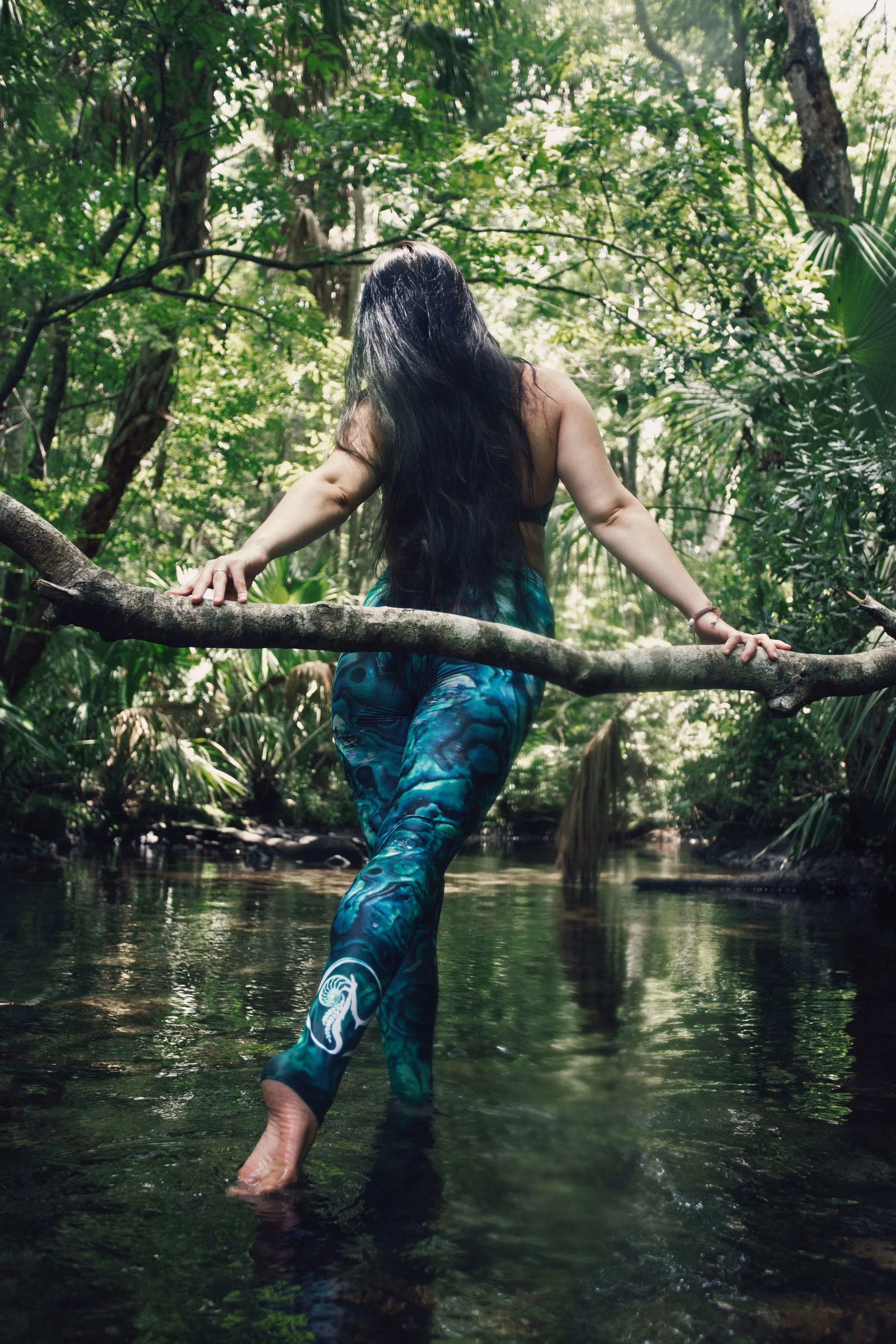 Abalone Obsessed Leggings 'Green'