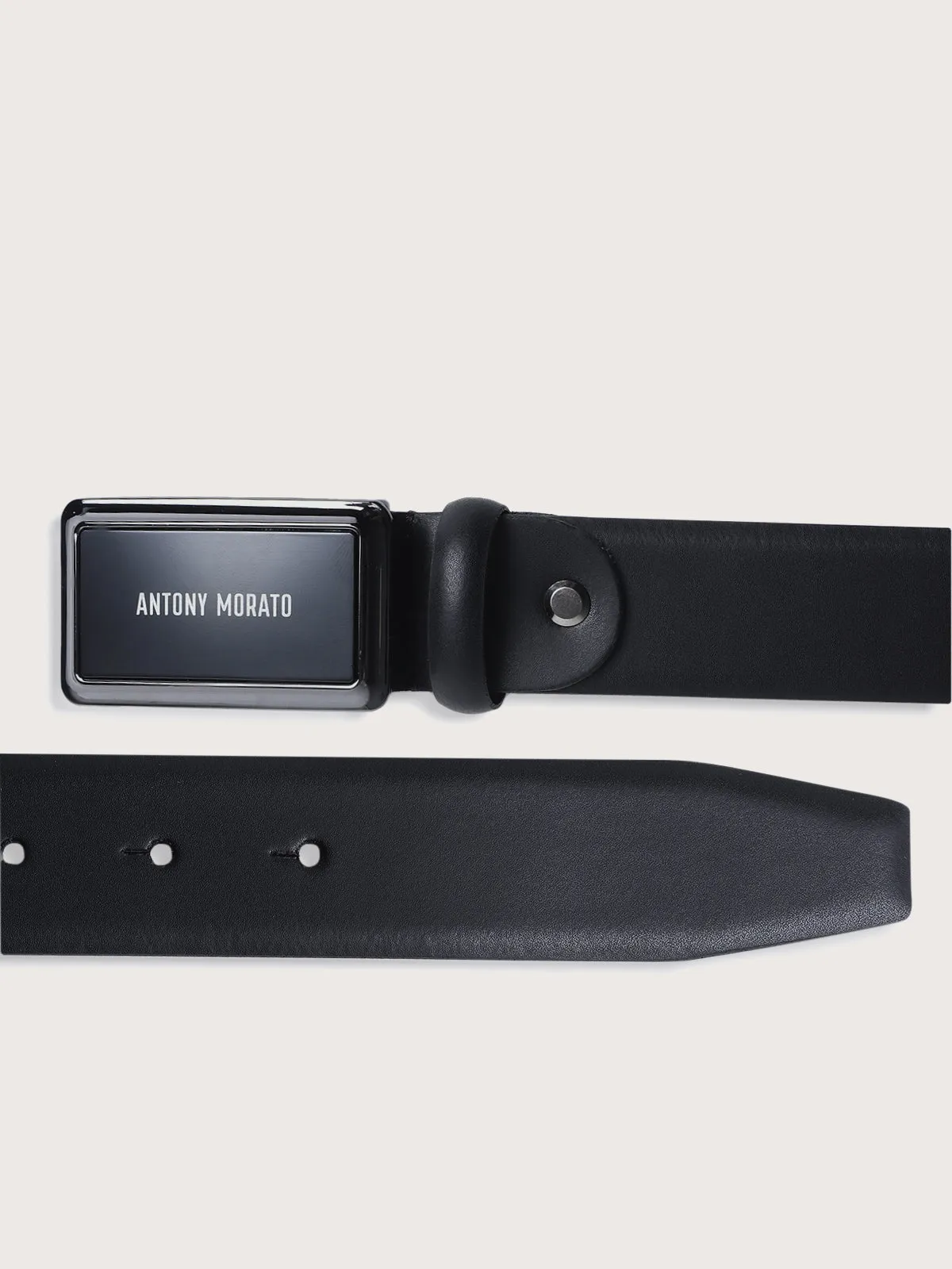 Antony Morato Men Push Pin Leather Belt