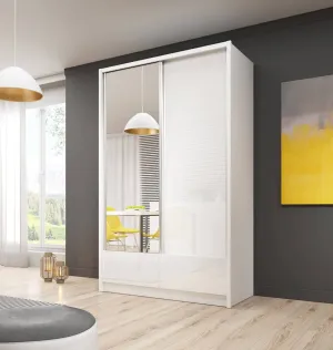 Aria I Sliding Door Wardrobe 134cm