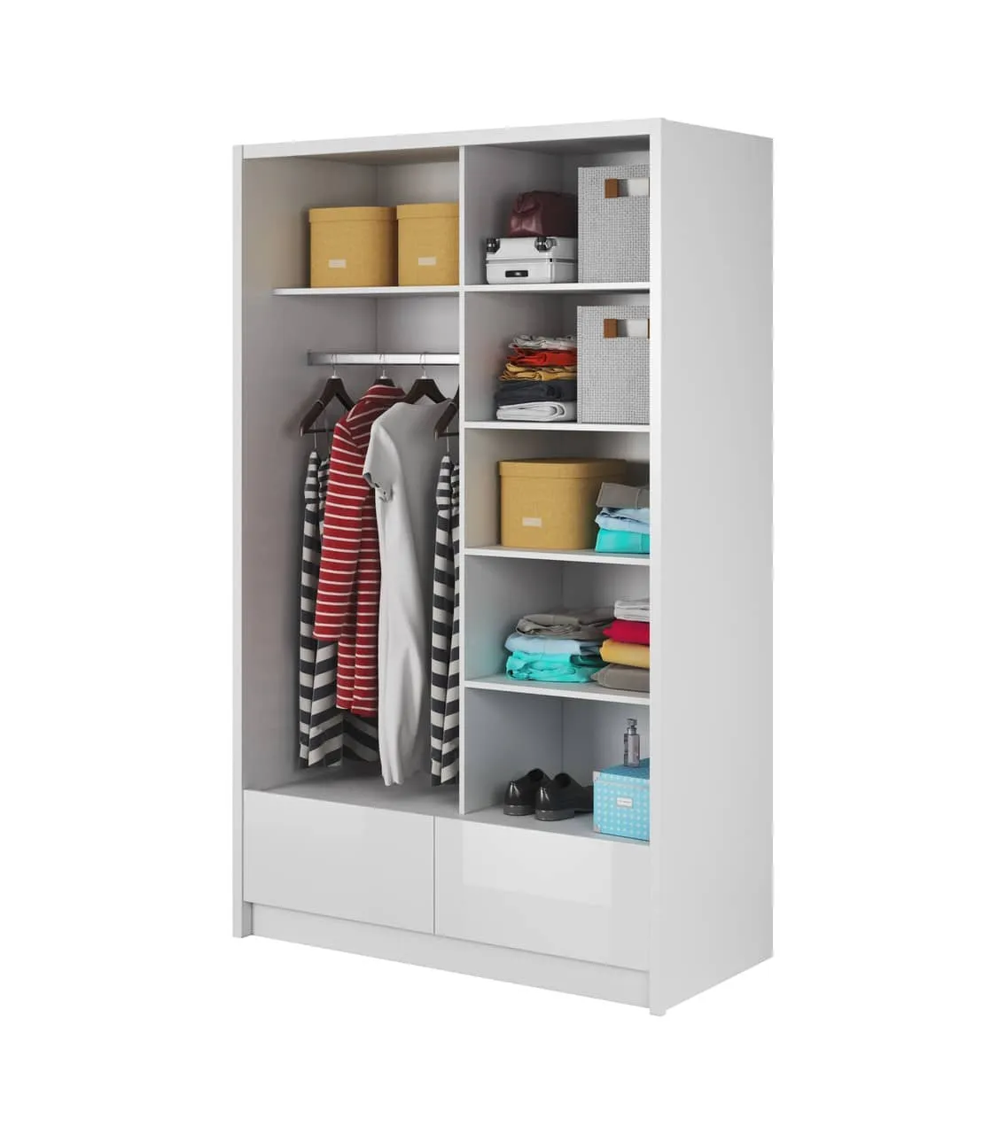 Aria I Sliding Door Wardrobe 134cm
