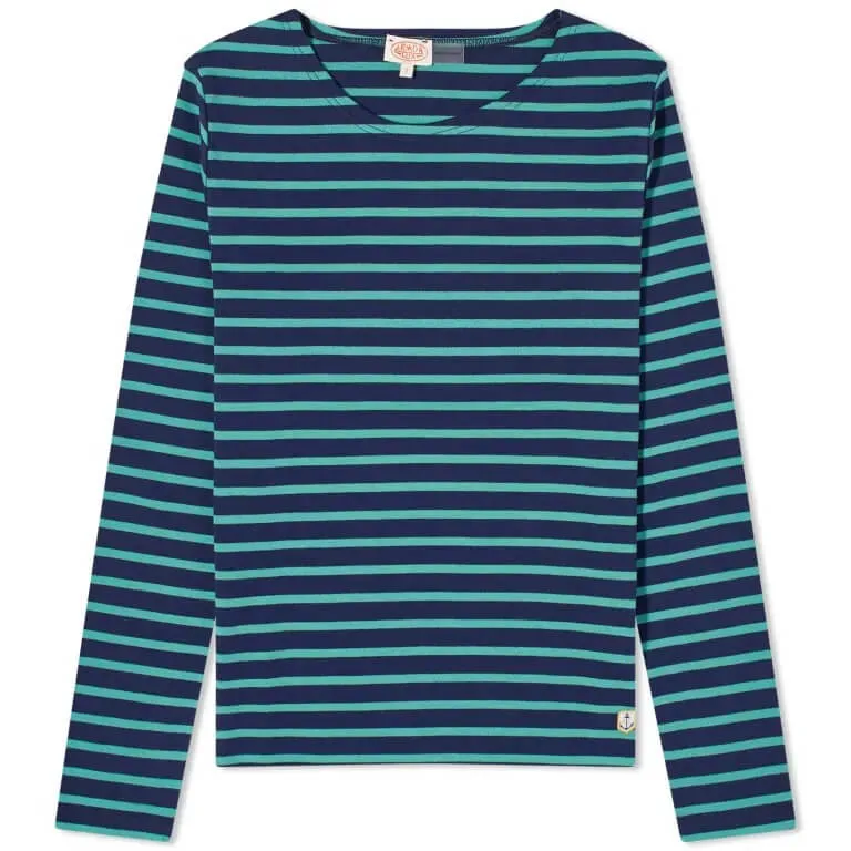 Armor-lux Marinière Heritage long sleeve T-shirt, navy/green