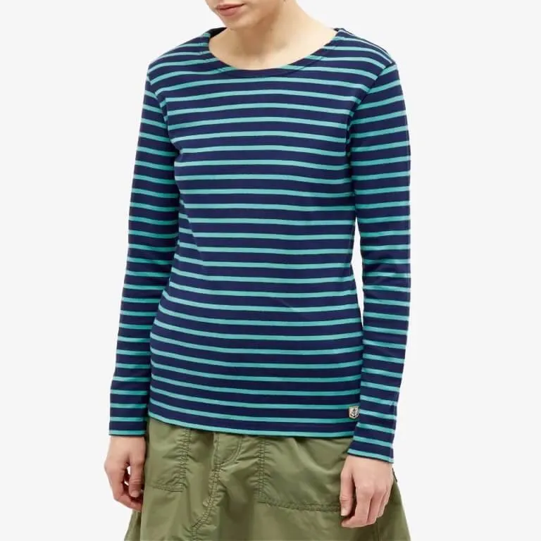 Armor-lux Marinière Heritage long sleeve T-shirt, navy/green