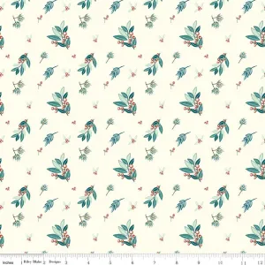 Arrival of Winter Branches Cream Yardage by Sandy Gervais | Riley Blake Designs