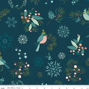 Arrival of Winter Main Navy Yardage by Sandy Gervais | Riley Blake Designs