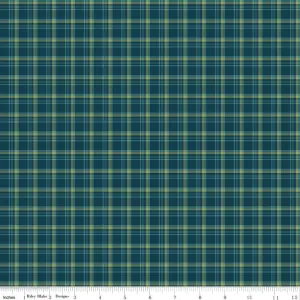 Arrival of Winter Plaid Navy Yardage by Sandy Gervais | Riley Blake Designs
