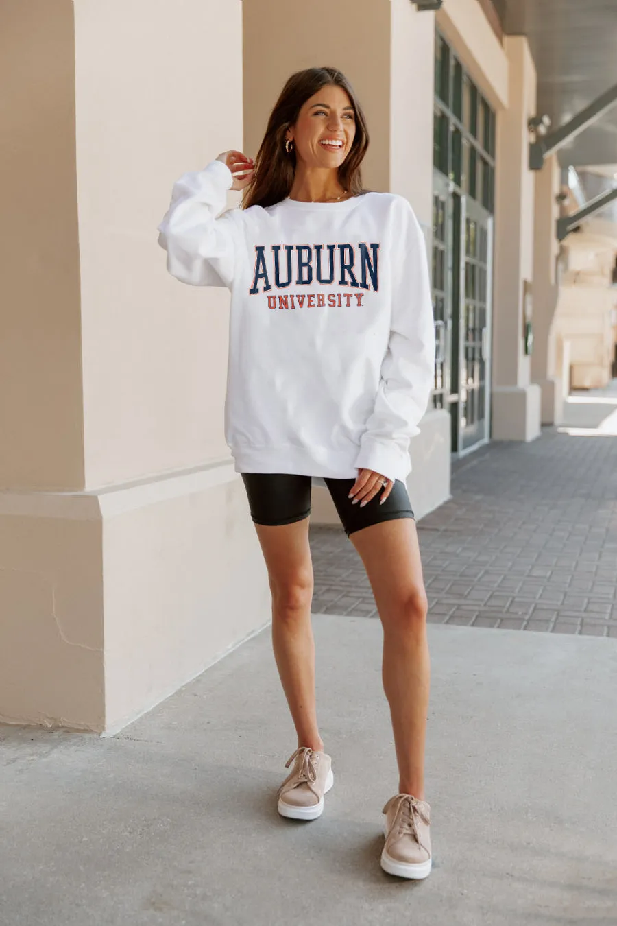 AUBURN TIGERS WORK FOR IT CREW DROP SHOULDER PULLOVER BY MADI PREWETT TROUTT
