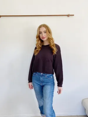 AVALIN Vintage Plum Knit Sweater