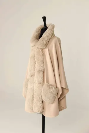 Beige Cape Shawl-438022118