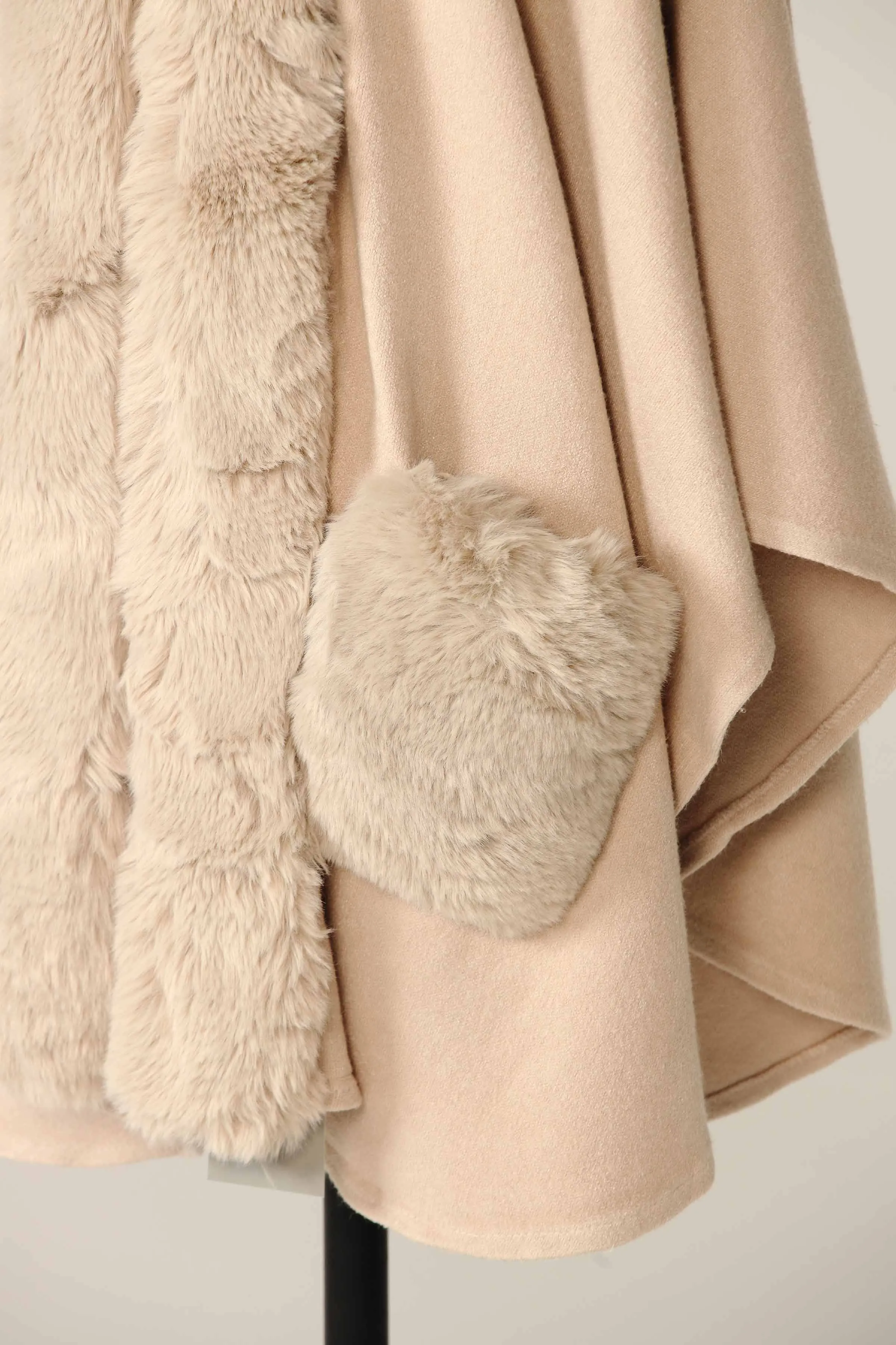 Beige Cape Shawl-438022118