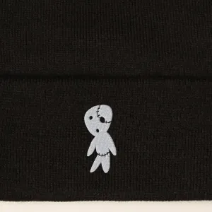 Black Zombie Embroidered Cuff Beanie