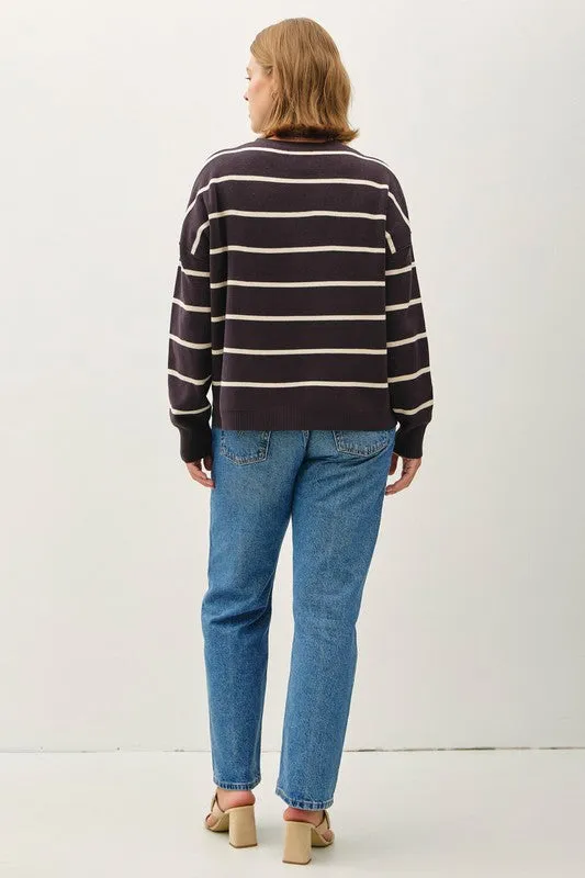 Boxy Cut Crewneck Sweater (Plus)