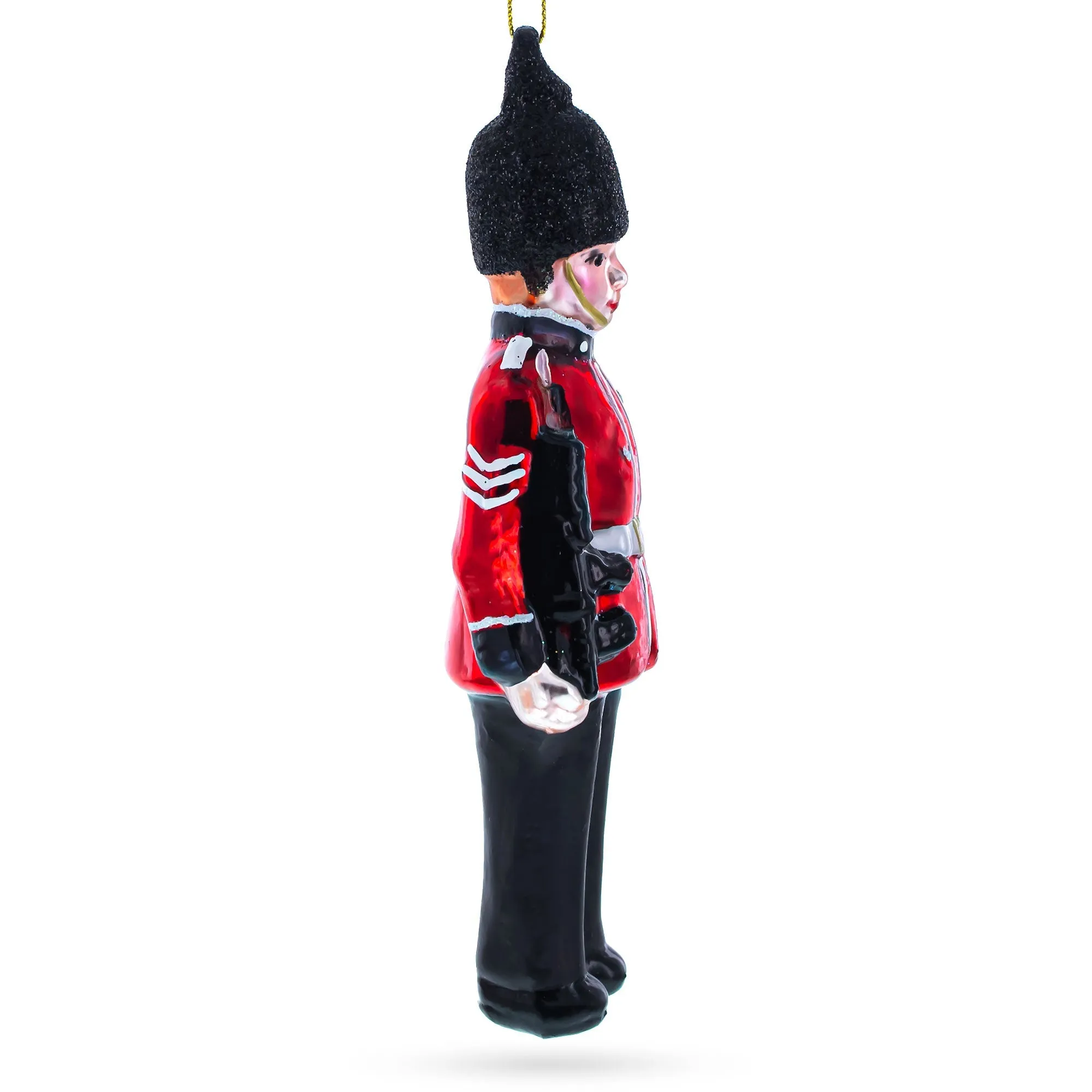 British Royal Guard British - High-quality Blown Glass Christmas Ornament