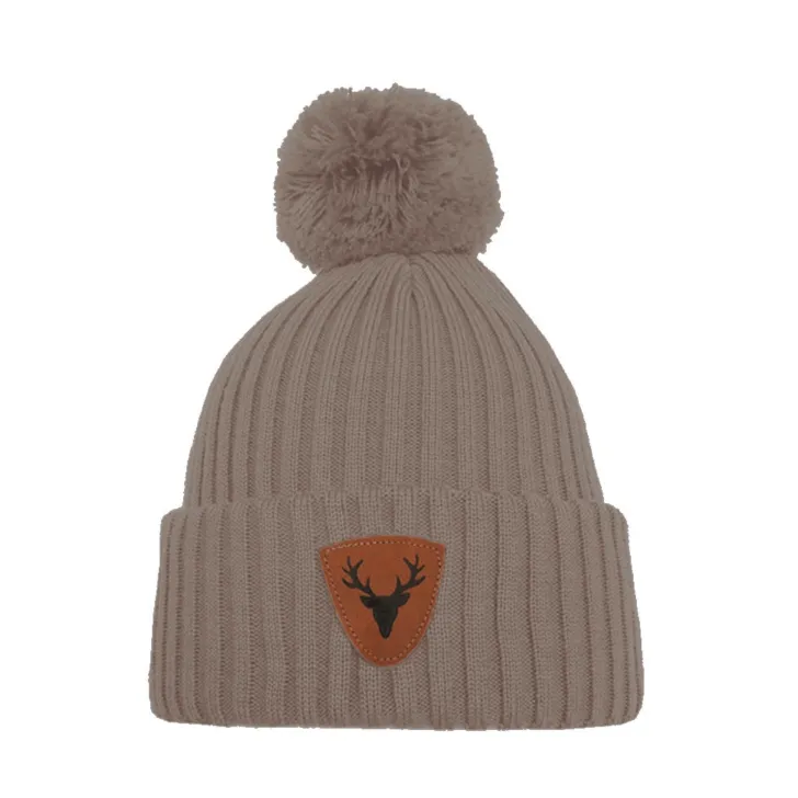Caribou Merino Wool Pompom Beanie