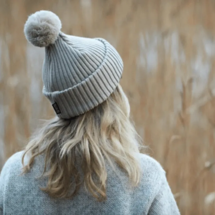 Caribou Merino Wool Pompom Beanie