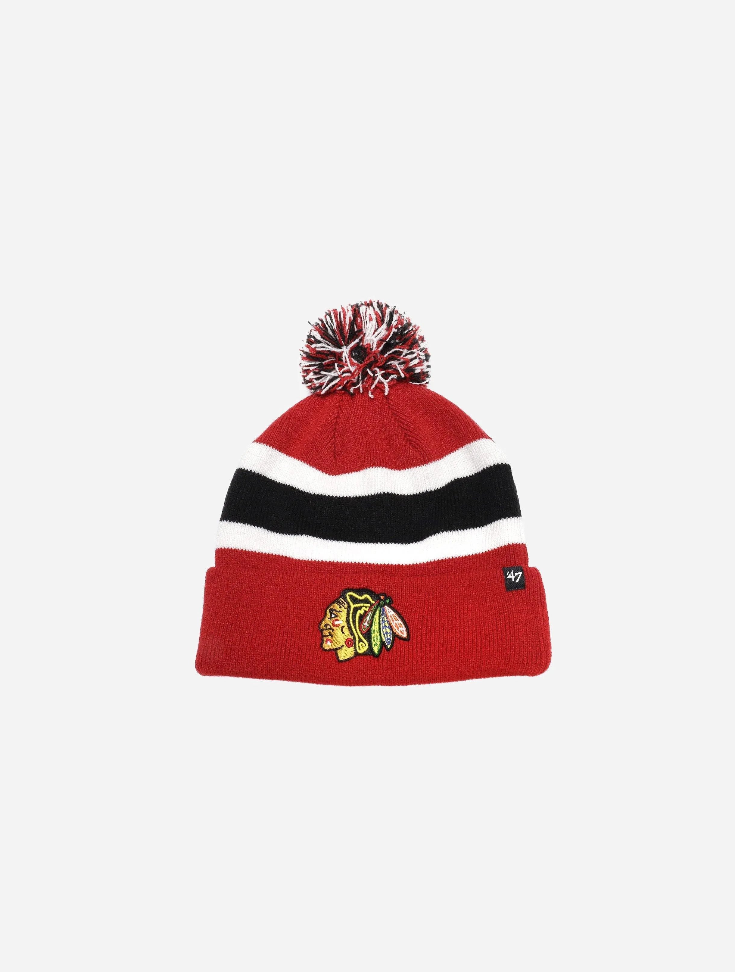 Chicago Blackhawks Breakaway Cuff Knit Pom Beanie