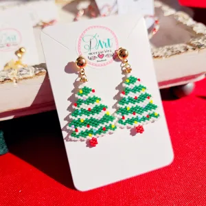 Christmas winter beaded tree