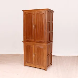 Classic 2-Part Wooden Wardrobe