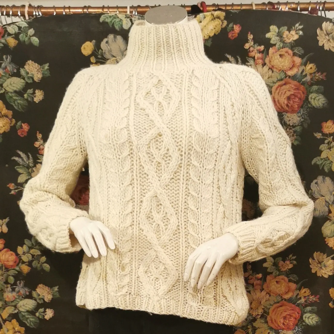 Classic Aran knit jumper