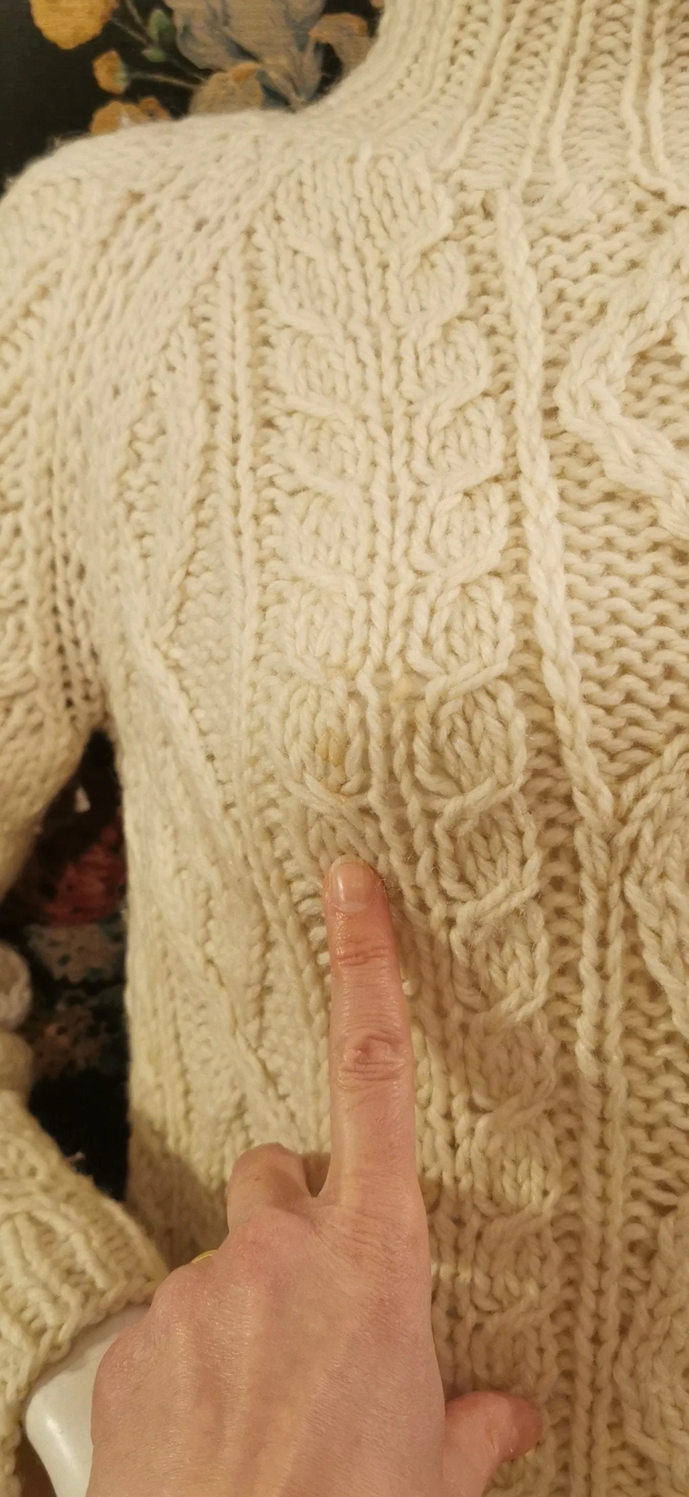 Classic Aran knit jumper