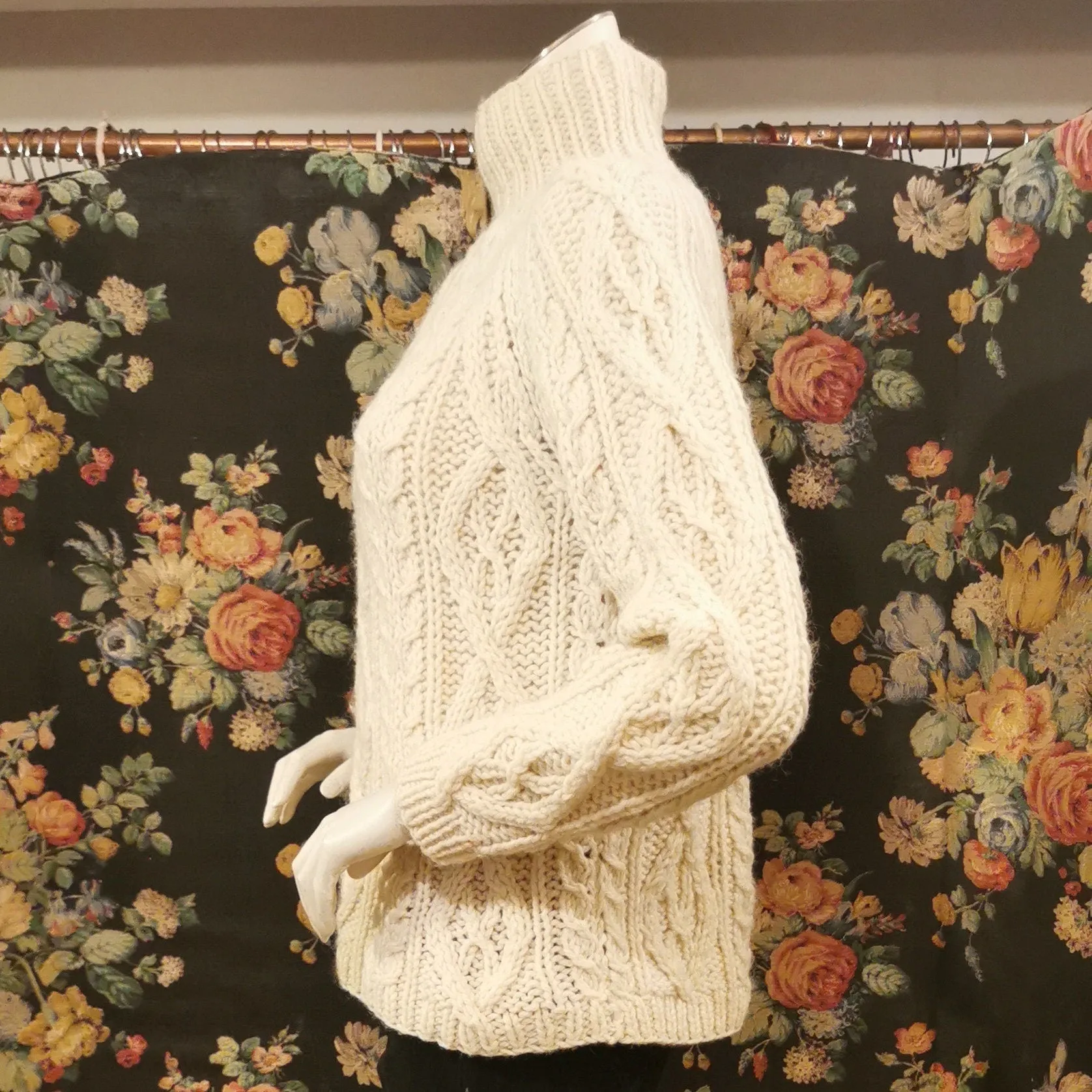 Classic Aran knit jumper