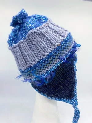 COASTAL BEANIE -Blues-Medium/Large