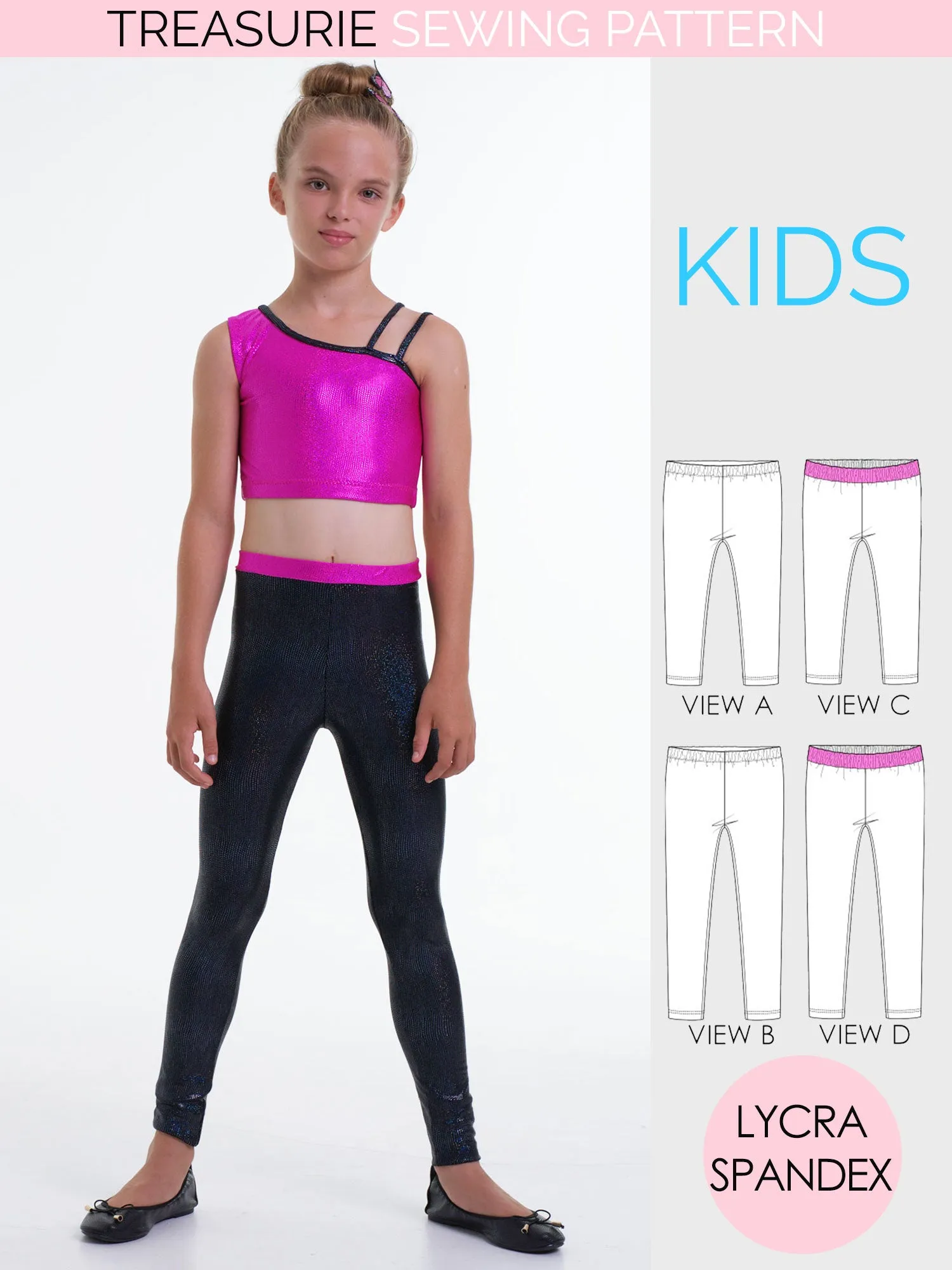 Dance Leggings Pattern - 2 Lengths (S505)