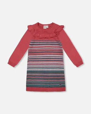 Deux par Deux Striped Knit Dress
