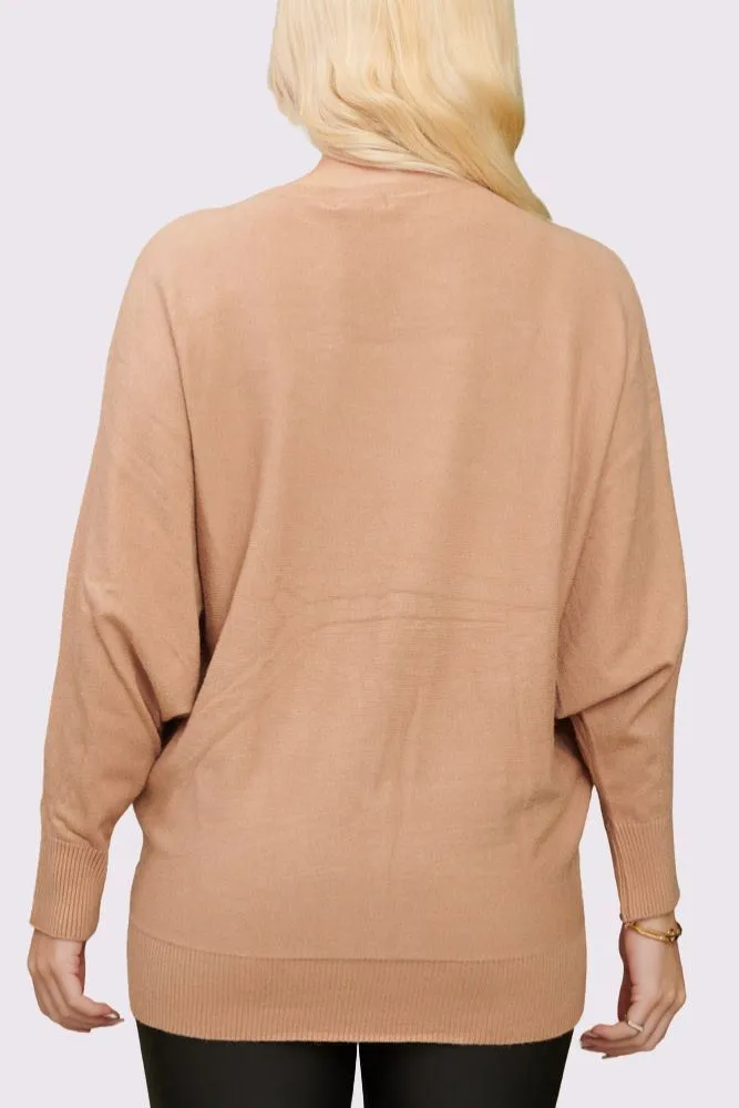 Diamante Ribbed Hem Viscose Top