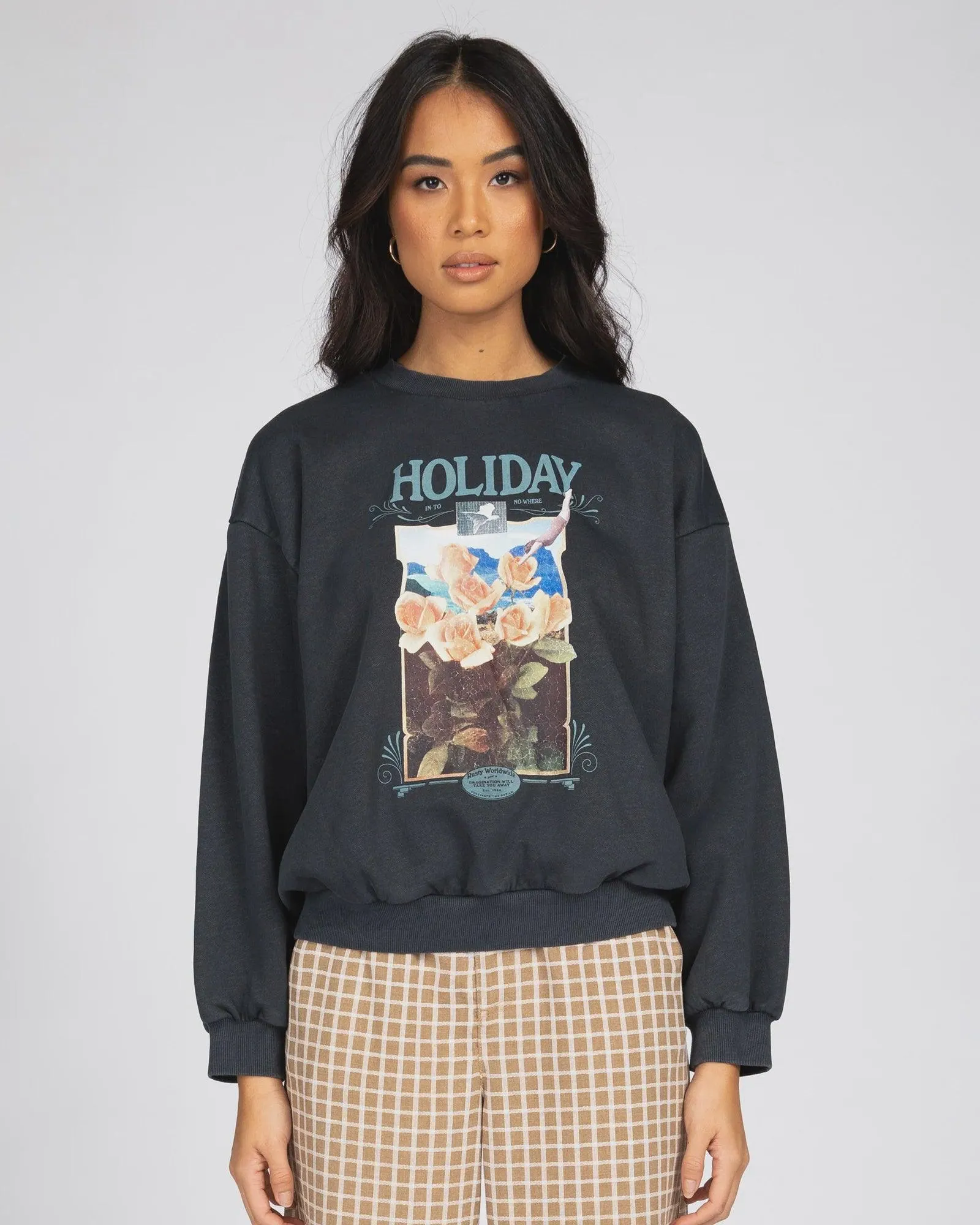 Dream Holiday Oversize Crew Neck Fleece