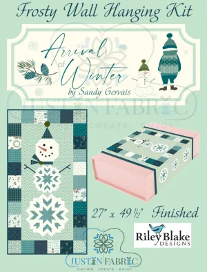 Frosty Wall Hanging Quilt Kit by Sandy Gervais for Riley Blake Designs