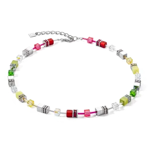 GeoCUBE® Iconic necklace red-green