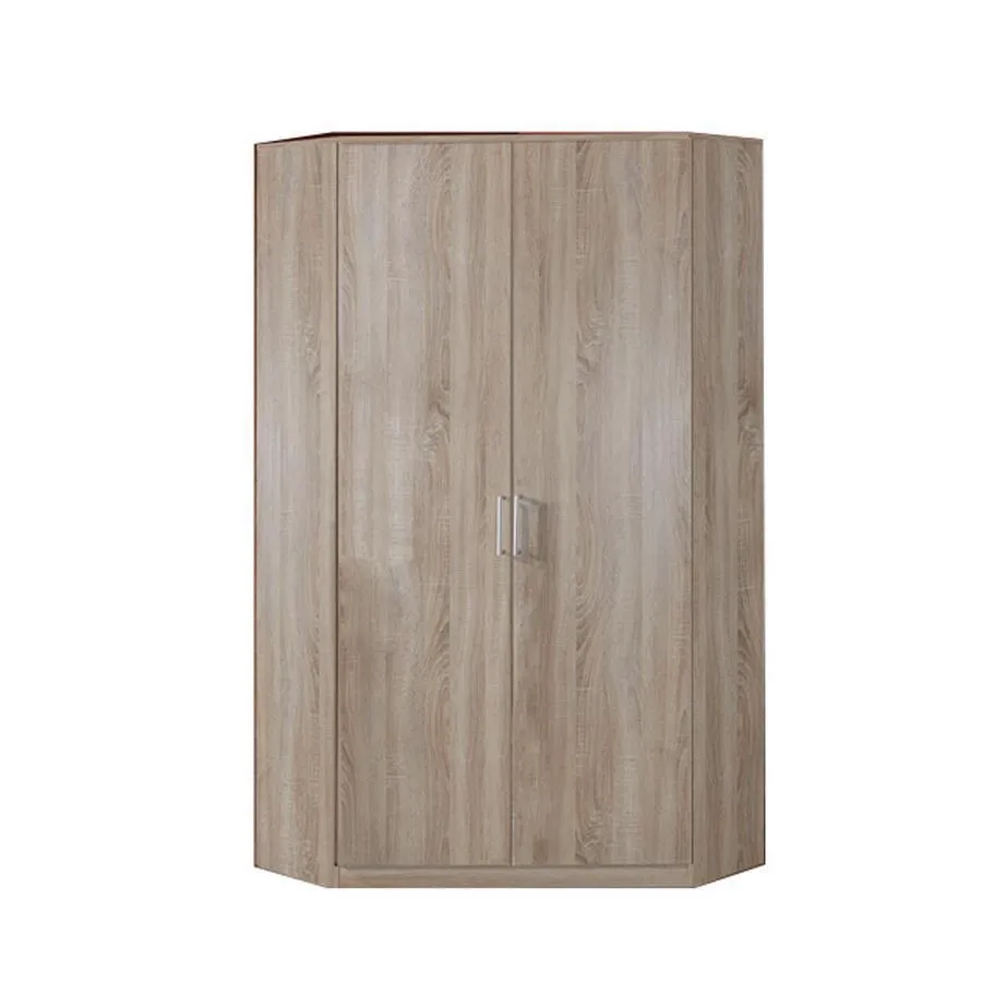 Grain Oak 2 Door Corner  Wardrobe