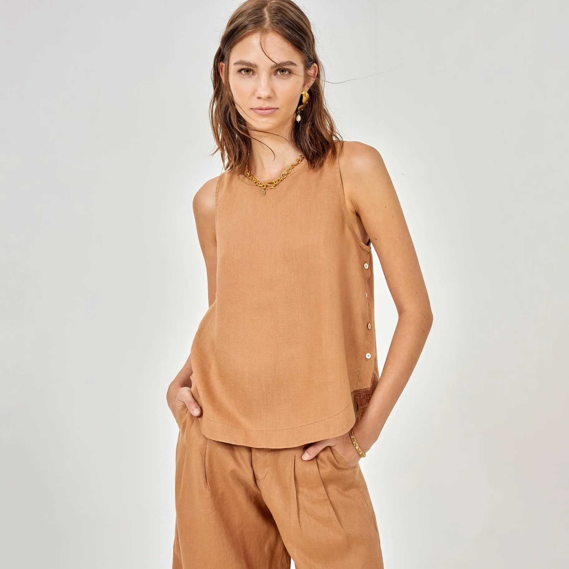 Halo Linen Top