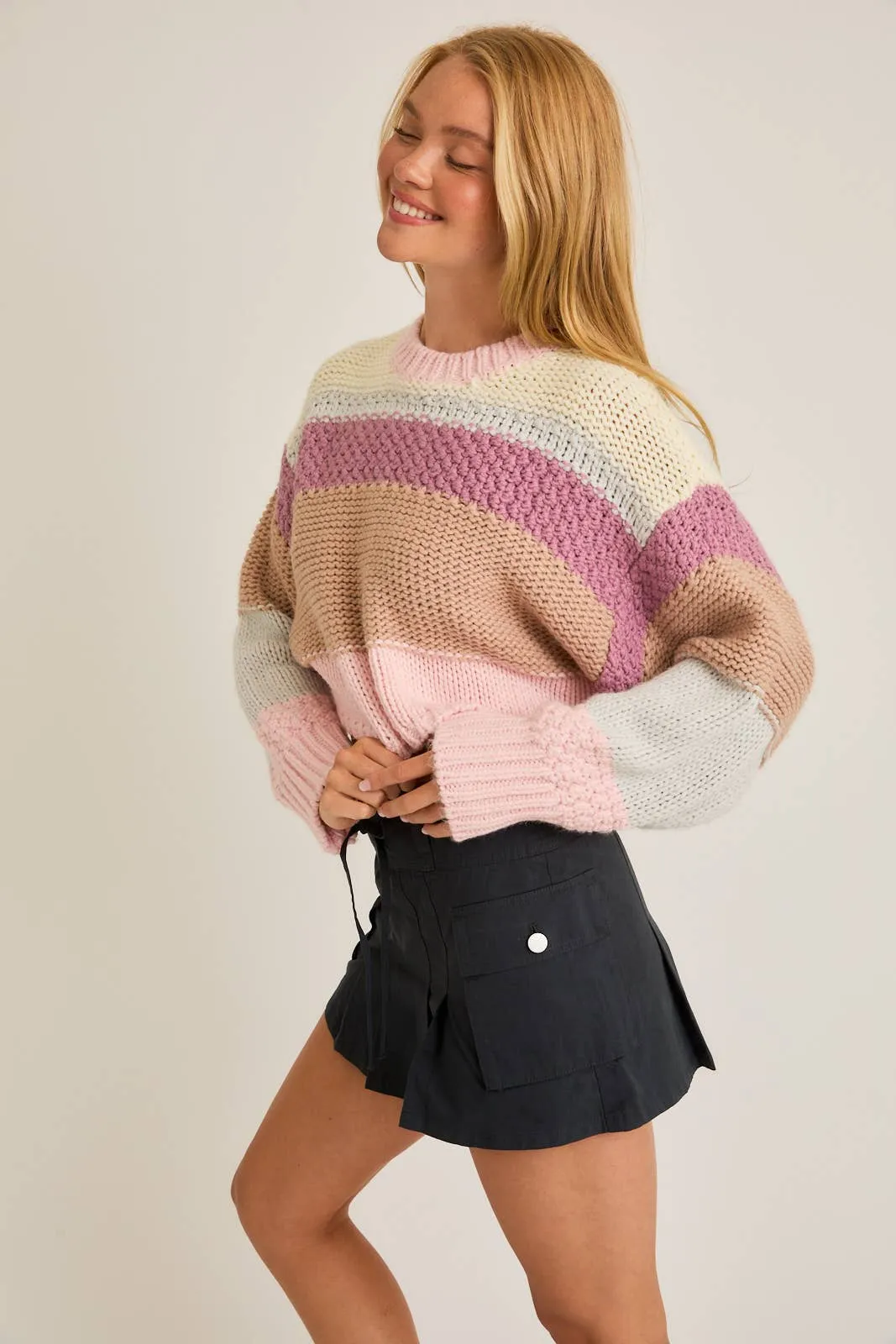 Hues of Pink Sweater
