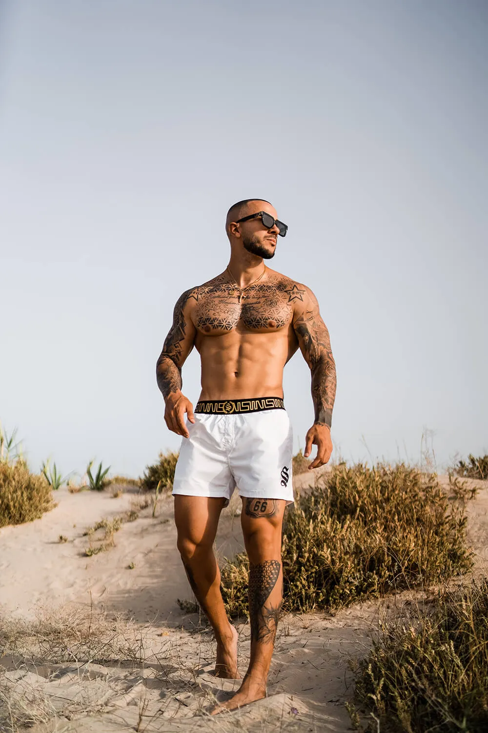 Icon Swim Shorts - White