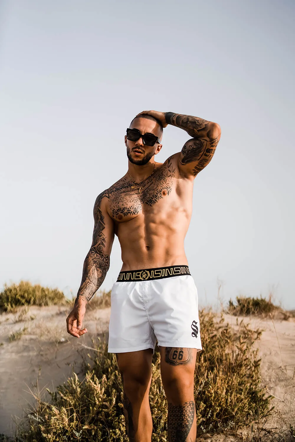Icon Swim Shorts - White