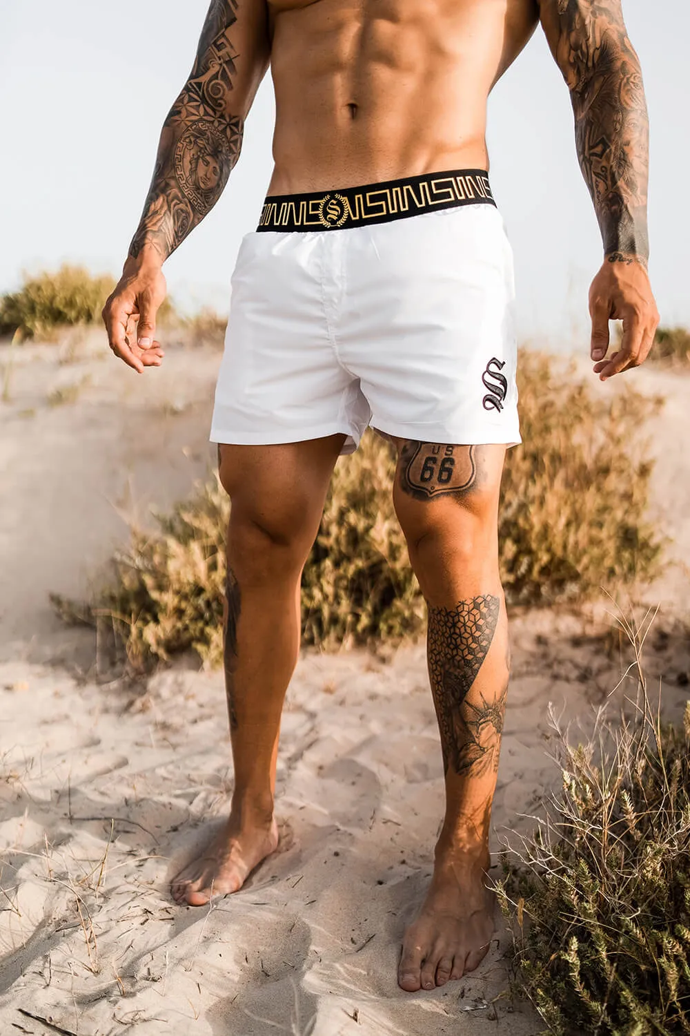 Icon Swim Shorts - White