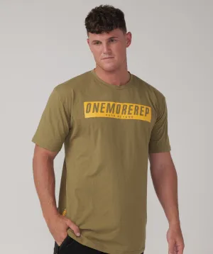 Iconic Block Tee Khaki