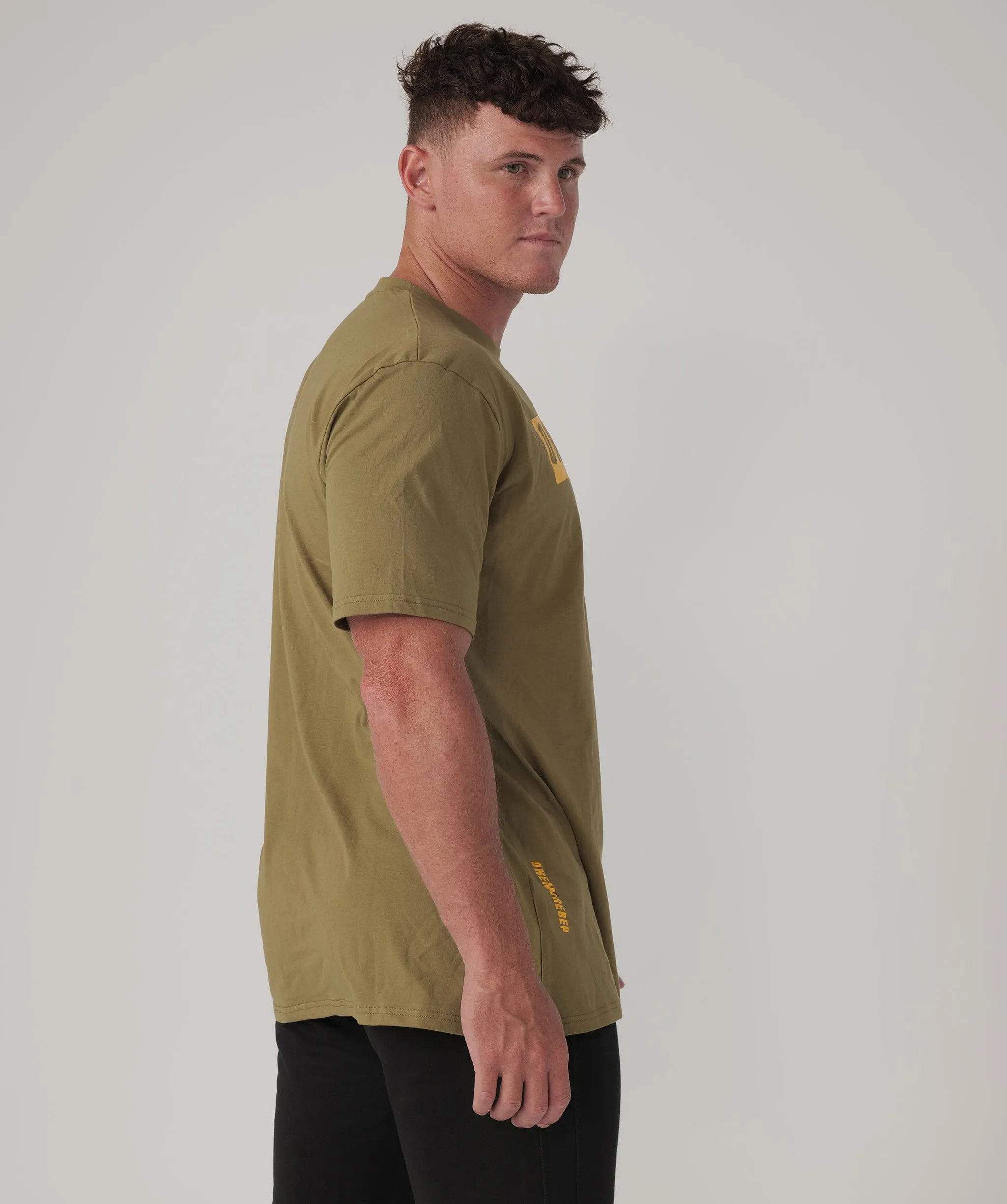 Iconic Block Tee Khaki