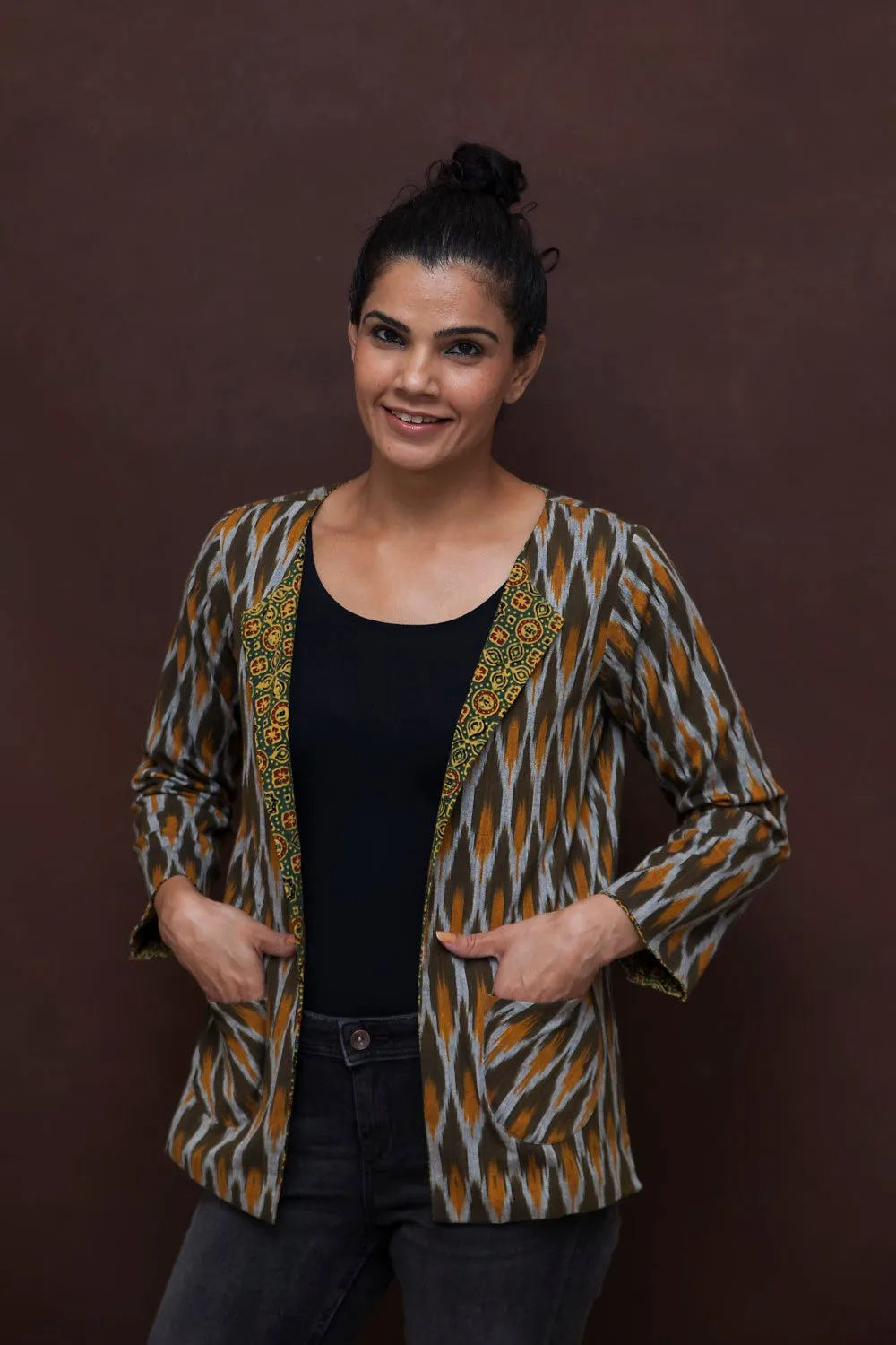 Ikat reversible Jacket