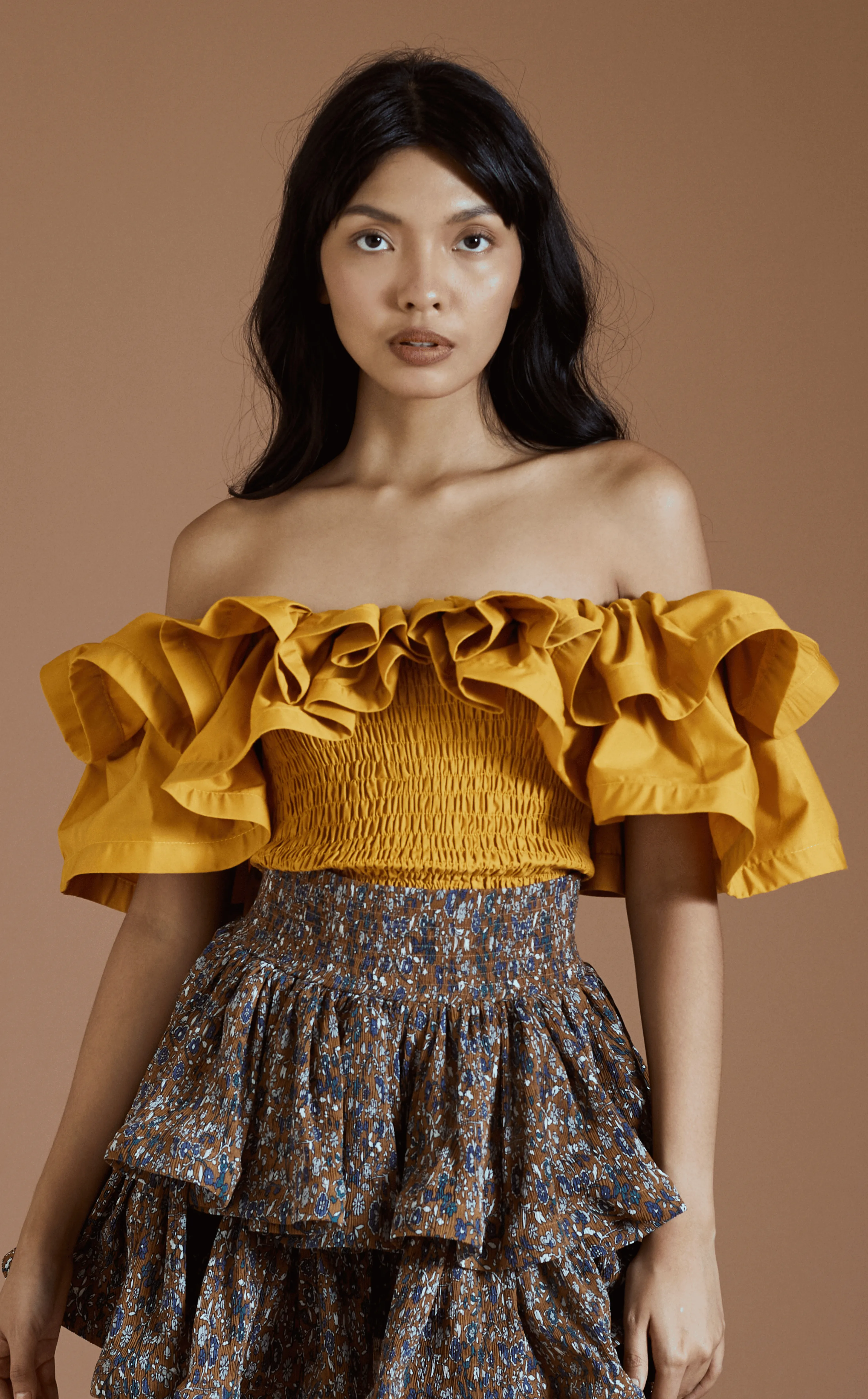 ISADORA TOP - MUSTARD