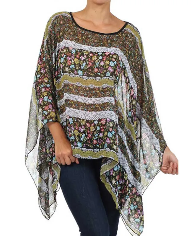 Kimono Printed Top