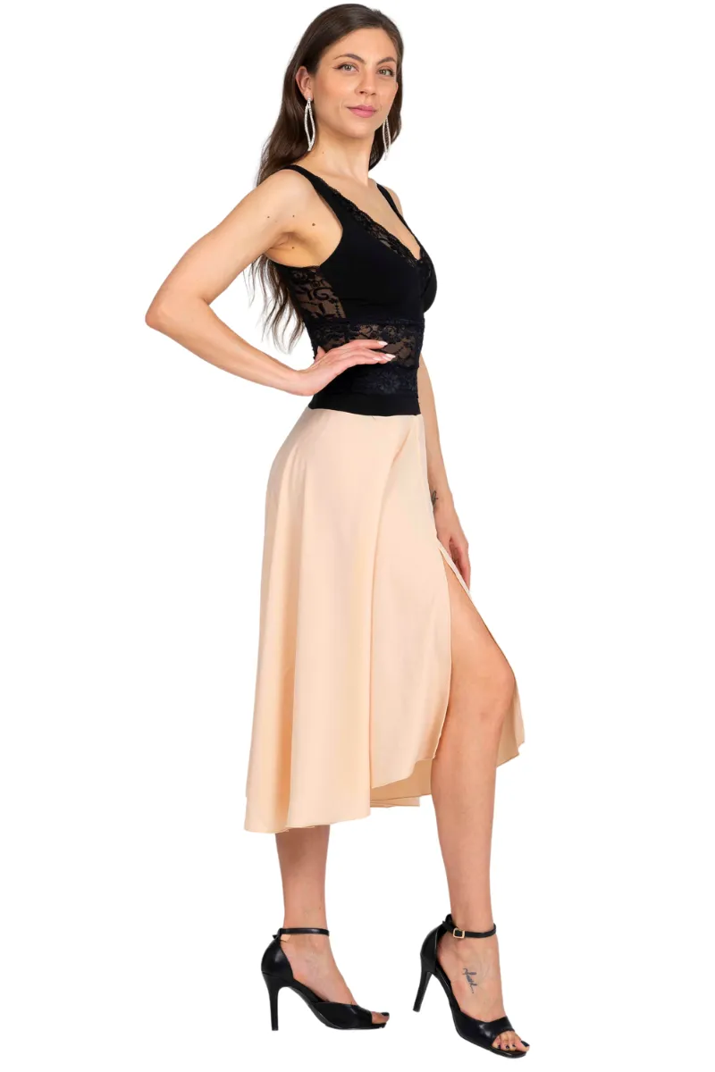 Lace Top With Cutout Back