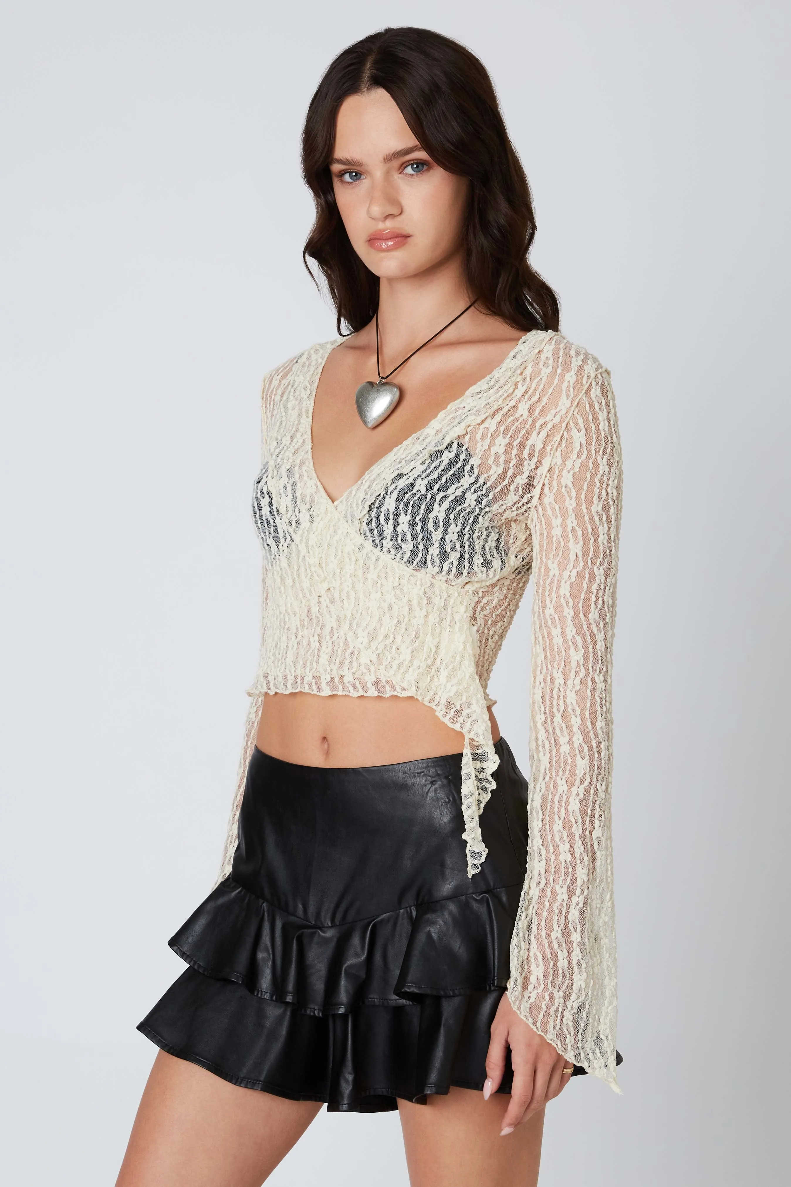 Lace Wrap Top