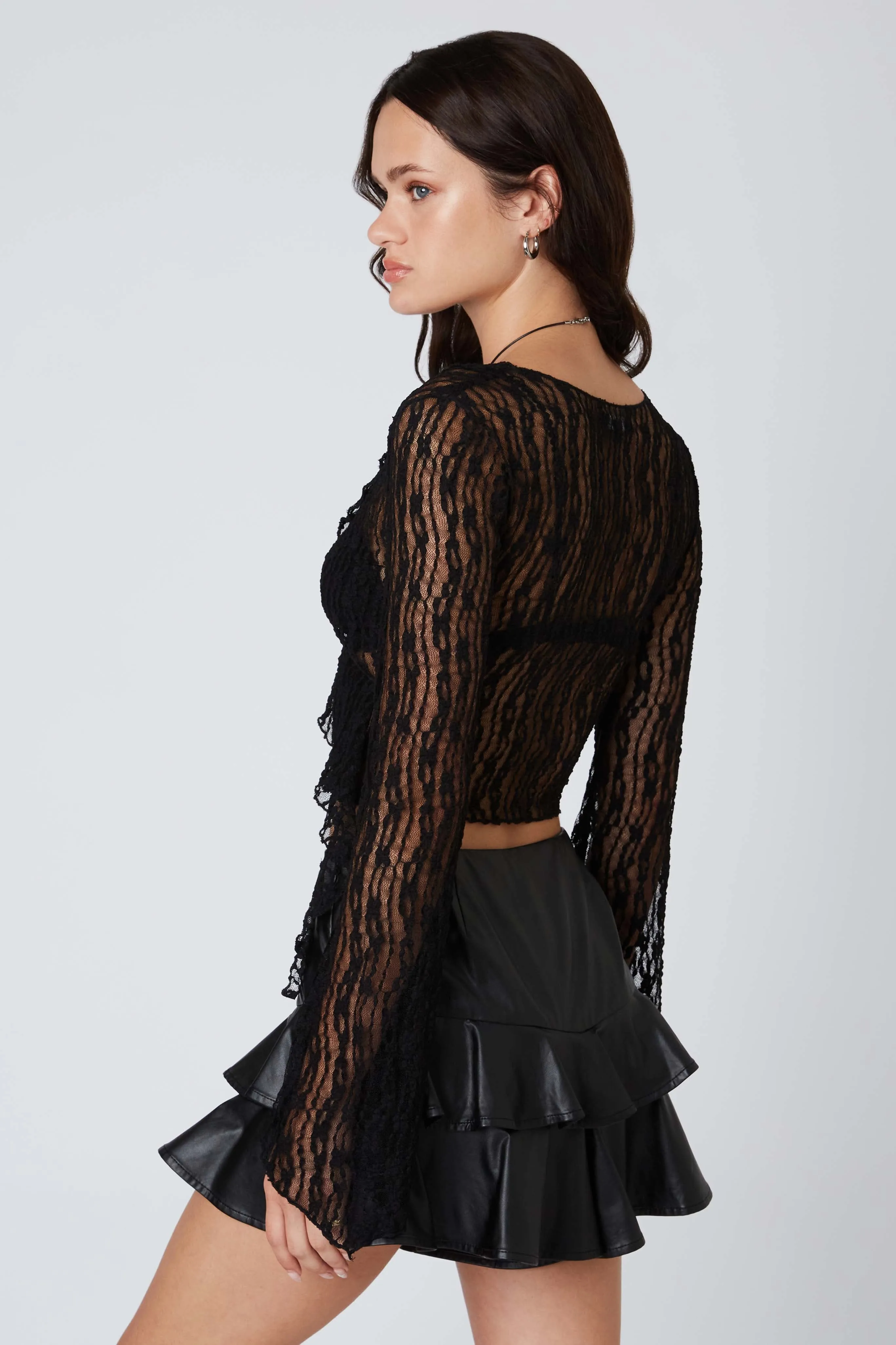 Lace Wrap Top