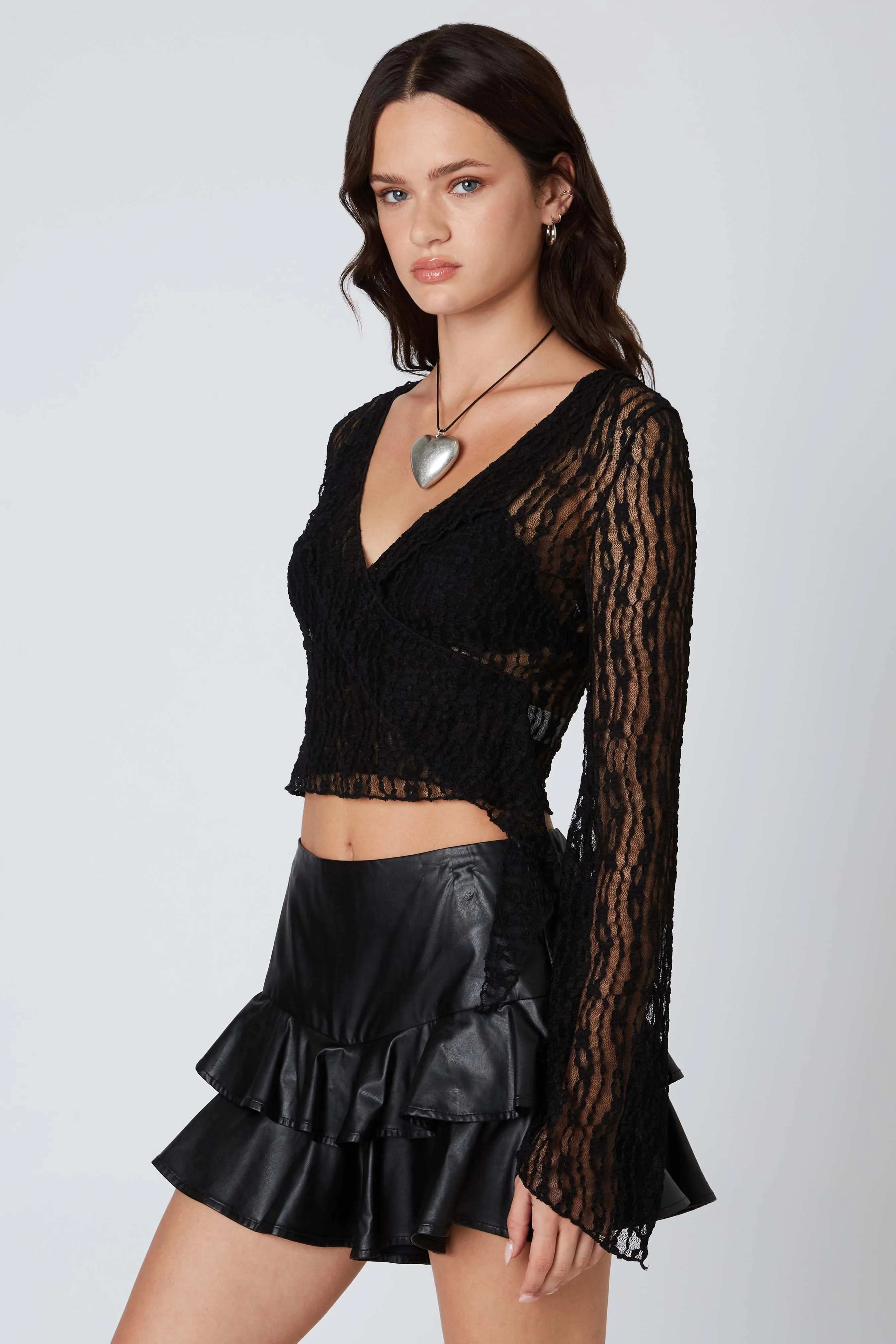 Lace Wrap Top