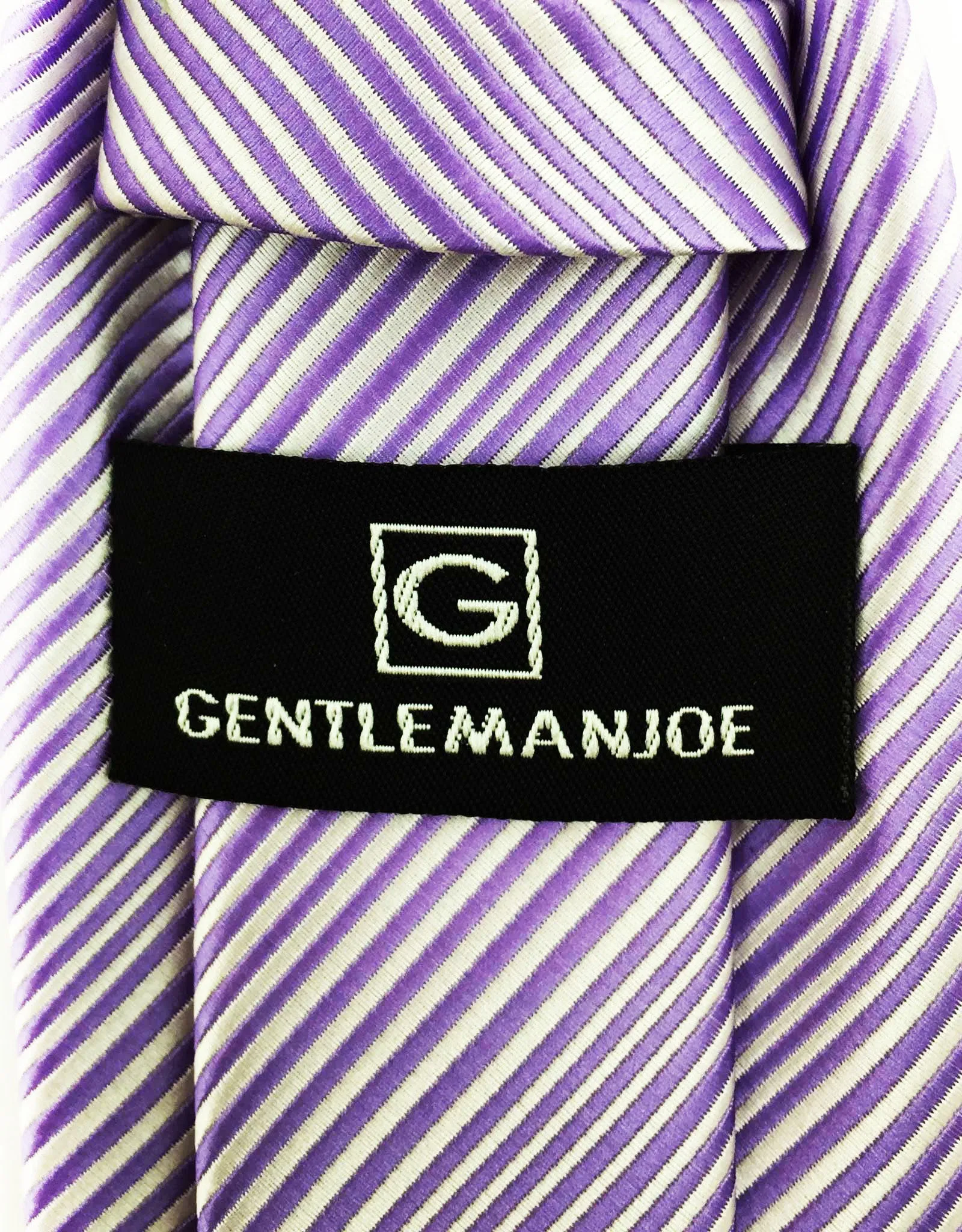 Lilac Purple Pinstriped Tie