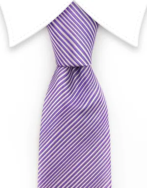 Lilac Purple Pinstriped Tie