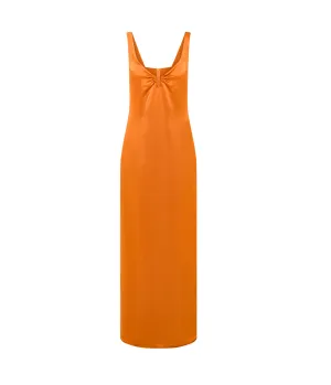 Liliana Midi Dress in Kumquat